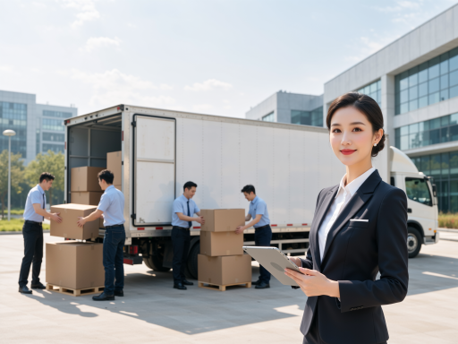 Kairos Cargo company overview, modern office environment, professional logistics team working on international shipping solutions